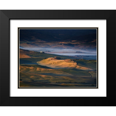 Toscana Amore Mio Black Modern Wood Framed Art Print with Double Matting by Leinemann, Ulrike