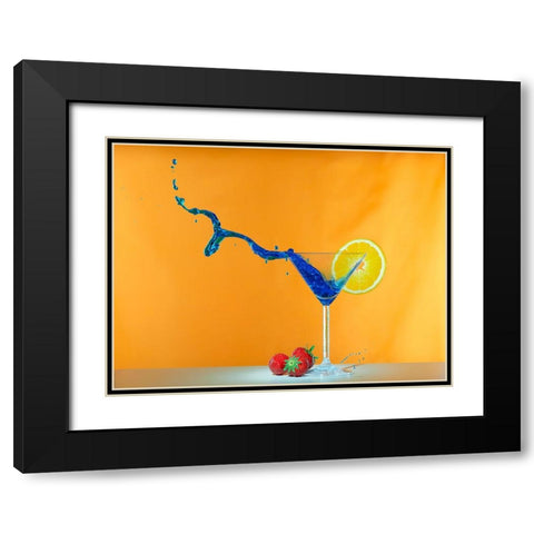 excited, bubbly, refreshing Black Modern Wood Framed Art Print with Double Matting by Groth, Martin
