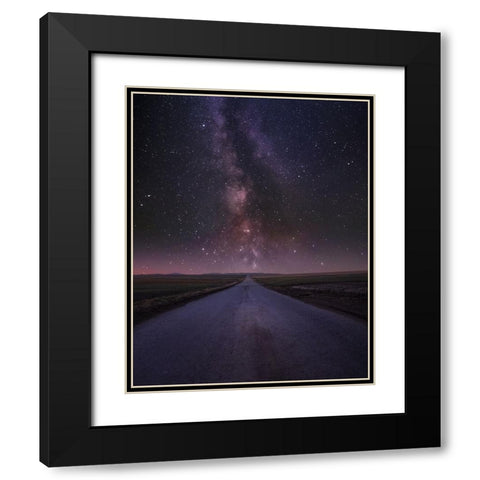 Way To Milky Way Black Modern Wood Framed Art Print with Double Matting by Ilkovic, David