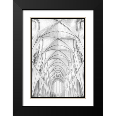 St. Patricks Cathedral, Dublin Black Modern Wood Framed Art Print with Double Matting by E. Karcz, Gary