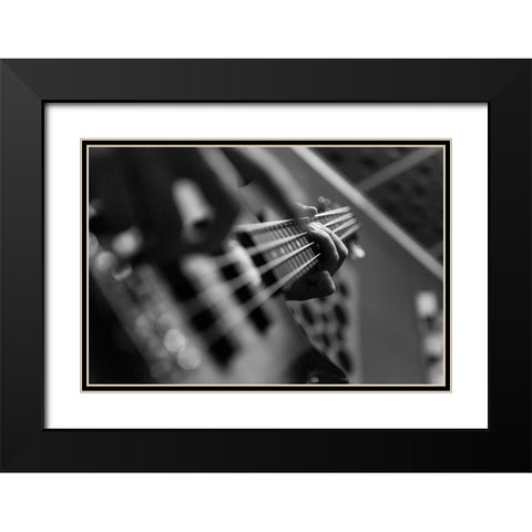 B)Ass Black Modern Wood Framed Art Print with Double Matting by Borza, Tomi