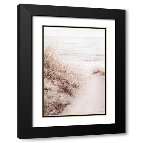 Beach_010 Black Modern Wood Framed Art Print with Double Matting by 1x Studio III