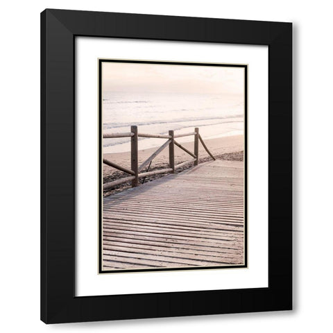 Beach_011 Black Modern Wood Framed Art Print with Double Matting by 1x Studio III