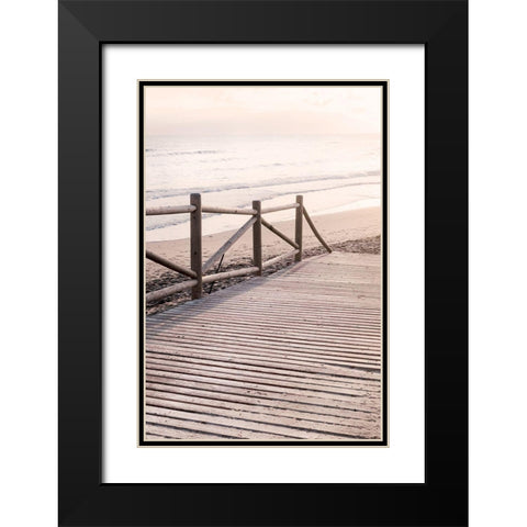 Beach_011 Black Modern Wood Framed Art Print with Double Matting by 1x Studio III