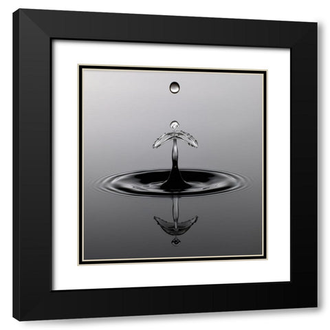 Water Art II Black Modern Wood Framed Art Print with Double Matting by Schade, Peter