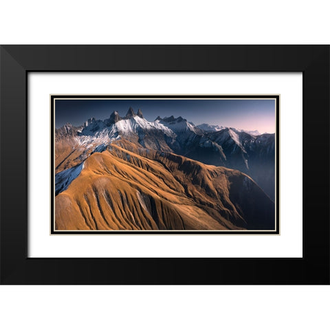 The Needles Black Modern Wood Framed Art Print with Double Matting by Nienartowicz, Karol