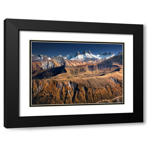 The Needles VII Black Modern Wood Framed Art Print with Double Matting by Nienartowicz, Karol