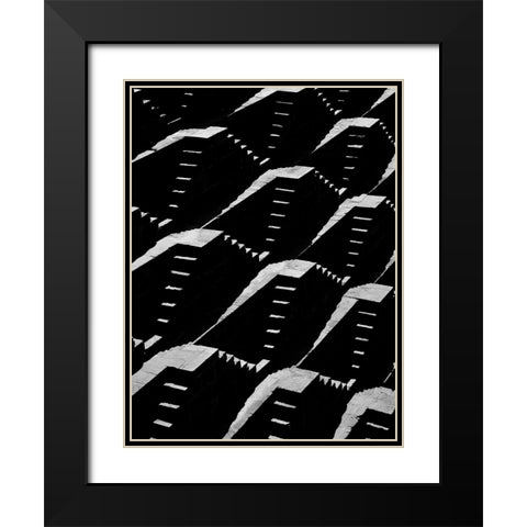 Up And Down Black Modern Wood Framed Art Print with Double Matting by Schull, Harald