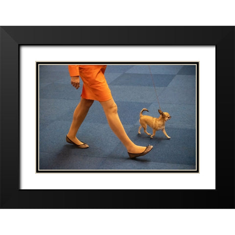 Matching Colours Black Modern Wood Framed Art Print with Double Matting by Joosten, Lus
