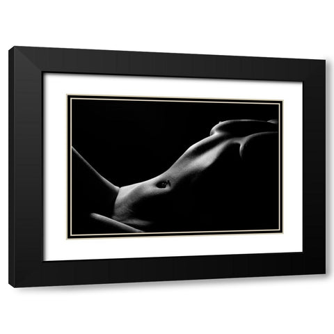IM Yours Black Modern Wood Framed Art Print with Double Matting by Popescu, Olivia