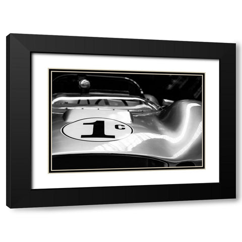 1c Black Modern Wood Framed Art Print with Double Matting by Weber, Roland