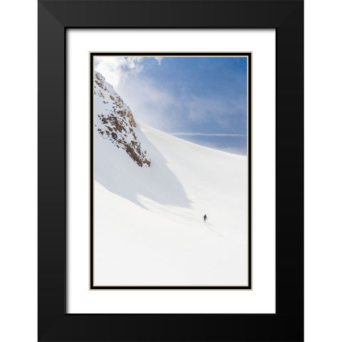 Size contrast Black Modern Wood Framed Art Print with Double Matting by Iezzi, Leonardo