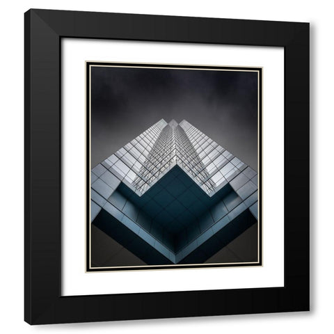 Alien Giant Black Modern Wood Framed Art Print with Double Matting by Chiodo, David