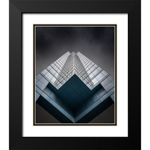 Alien Giant Black Modern Wood Framed Art Print with Double Matting by Chiodo, David