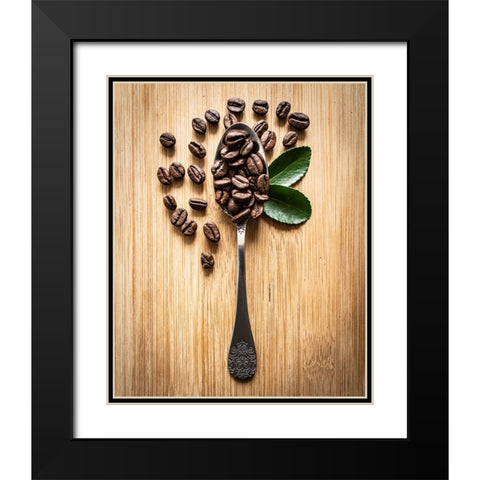 Art of coffee Black Modern Wood Framed Art Print with Double Matting by Condrea, Roxi