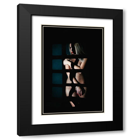 Like a Shadow, I am and I am No Black Modern Wood Framed Art Print with Double Matting by Bolgov (Axe), Ruslan