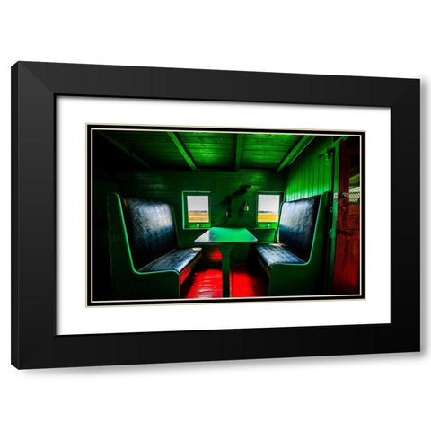 Untitled Black Modern Wood Framed Art Print with Double Matting by Hermann, Steve