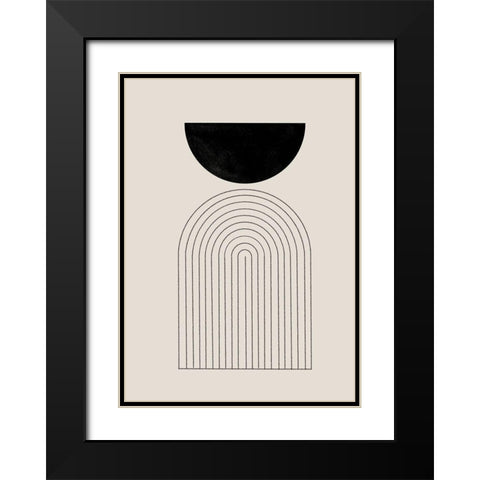 BaB No1. Black Modern Wood Framed Art Print with Double Matting by The Miuus Studio