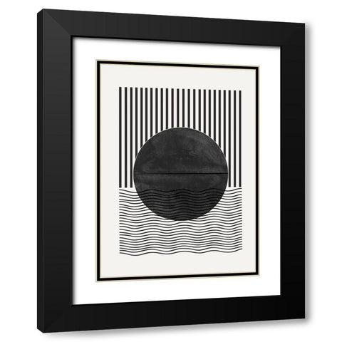 BaB No2. Black Modern Wood Framed Art Print with Double Matting by The Miuus Studio
