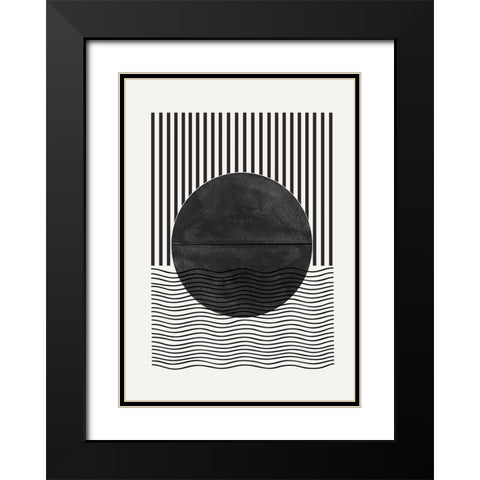 BaB No2. Black Modern Wood Framed Art Print with Double Matting by The Miuus Studio