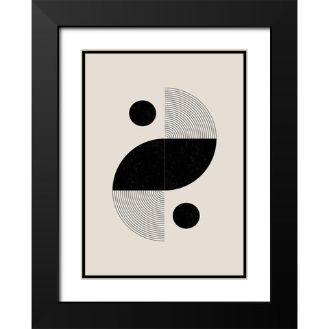 BaB No3. Black Modern Wood Framed Art Print with Double Matting by The Miuus Studio