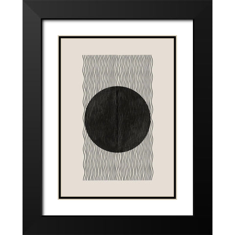 BaB No2. Black Modern Wood Framed Art Print with Double Matting by The Miuus Studio
