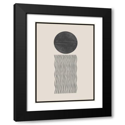 BaB No5. Black Modern Wood Framed Art Print with Double Matting by The Miuus Studio