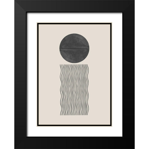 BaB No5. Black Modern Wood Framed Art Print with Double Matting by The Miuus Studio