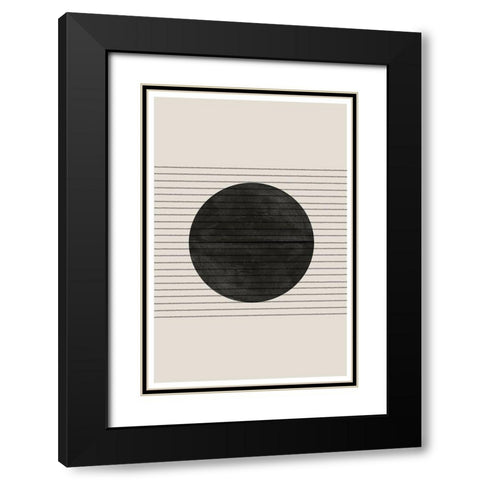 BaB No6. Black Modern Wood Framed Art Print with Double Matting by The Miuus Studio