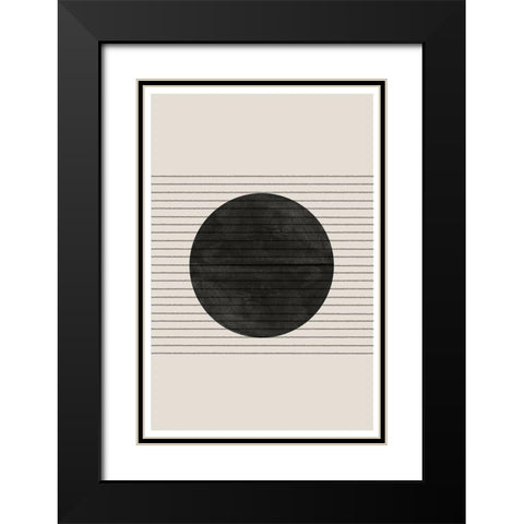 BaB No6. Black Modern Wood Framed Art Print with Double Matting by The Miuus Studio