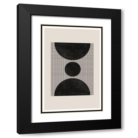 BaB No8. Black Modern Wood Framed Art Print with Double Matting by The Miuus Studio