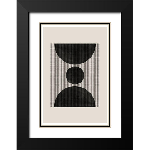 BaB No8. Black Modern Wood Framed Art Print with Double Matting by The Miuus Studio