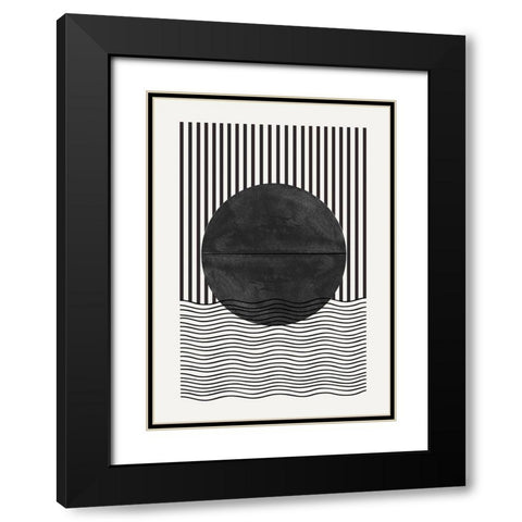 BaB No10. Black Modern Wood Framed Art Print with Double Matting by The Miuus Studio