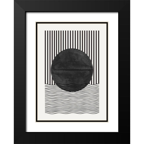 BaB No10. Black Modern Wood Framed Art Print with Double Matting by The Miuus Studio