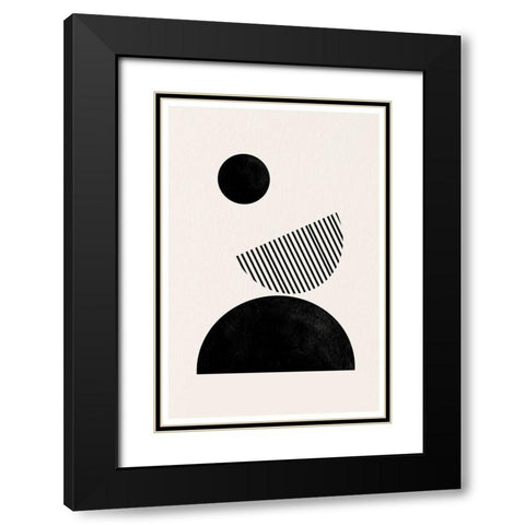 BaB No11. Black Modern Wood Framed Art Print with Double Matting by The Miuus Studio