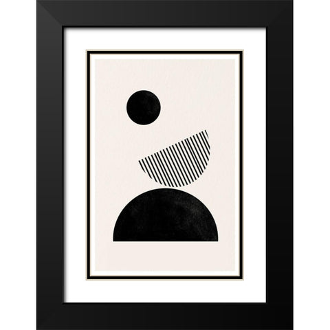 BaB No11. Black Modern Wood Framed Art Print with Double Matting by The Miuus Studio