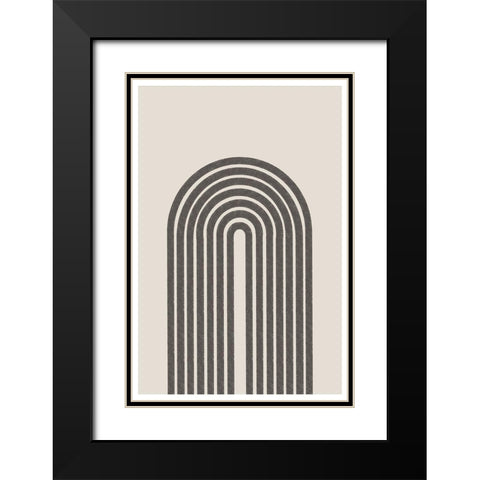 BaB No13. Black Modern Wood Framed Art Print with Double Matting by The Miuus Studio