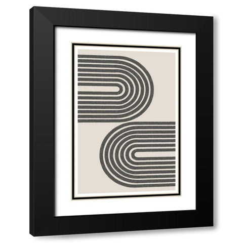 BaB No14. Black Modern Wood Framed Art Print with Double Matting by The Miuus Studio