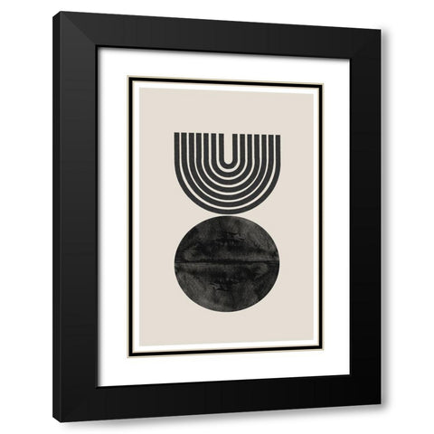 BaB No15. Black Modern Wood Framed Art Print with Double Matting by The Miuus Studio