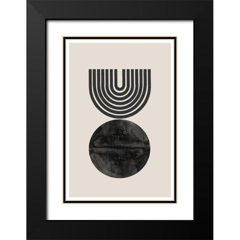 BaB No15. Black Modern Wood Framed Art Print with Double Matting by The Miuus Studio