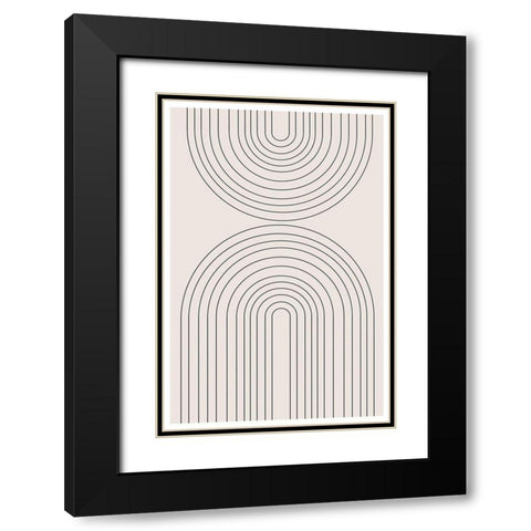 BaB No16. Black Modern Wood Framed Art Print with Double Matting by The Miuus Studio