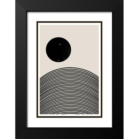 BaB No17. Black Modern Wood Framed Art Print with Double Matting by The Miuus Studio