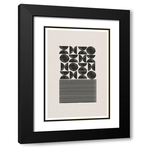 BaB No18. Black Modern Wood Framed Art Print with Double Matting by The Miuus Studio