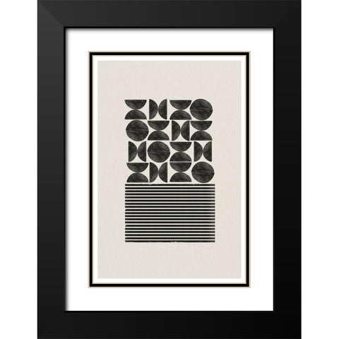 BaB No18. Black Modern Wood Framed Art Print with Double Matting by The Miuus Studio