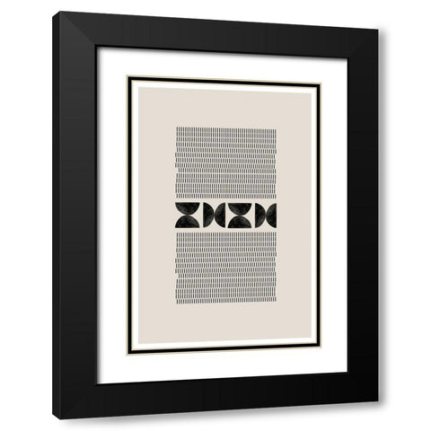 BaB No19. Black Modern Wood Framed Art Print with Double Matting by The Miuus Studio