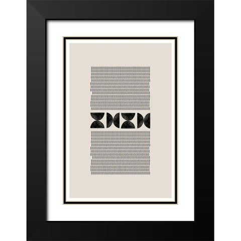 BaB No19. Black Modern Wood Framed Art Print with Double Matting by The Miuus Studio
