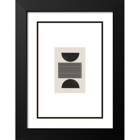 BaB No21. Black Modern Wood Framed Art Print with Double Matting by The Miuus Studio