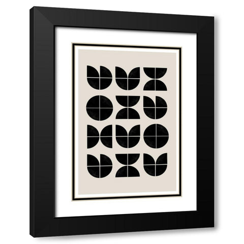 BaB No23. Black Modern Wood Framed Art Print with Double Matting by The Miuus Studio