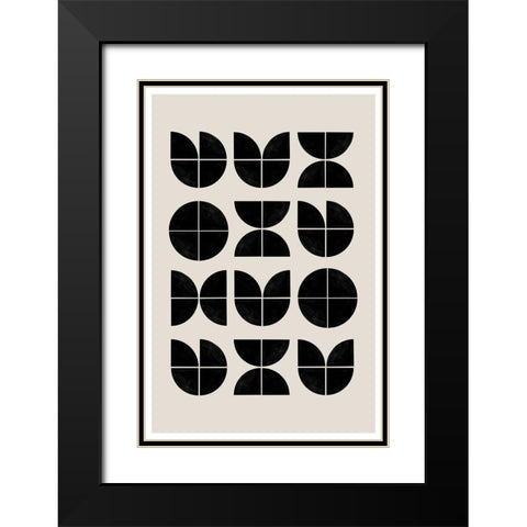 BaB No23. Black Modern Wood Framed Art Print with Double Matting by The Miuus Studio