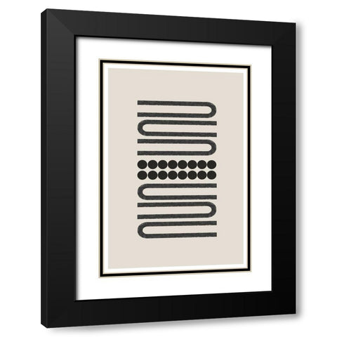 BaB No24. Black Modern Wood Framed Art Print with Double Matting by The Miuus Studio